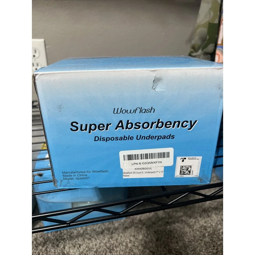 Wow Flash 50 Ct Super Absorbency Disposable Underpads 17
